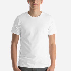 3001 Unisex Short Sleeve Jersey T-Shirt with Tear Away Label